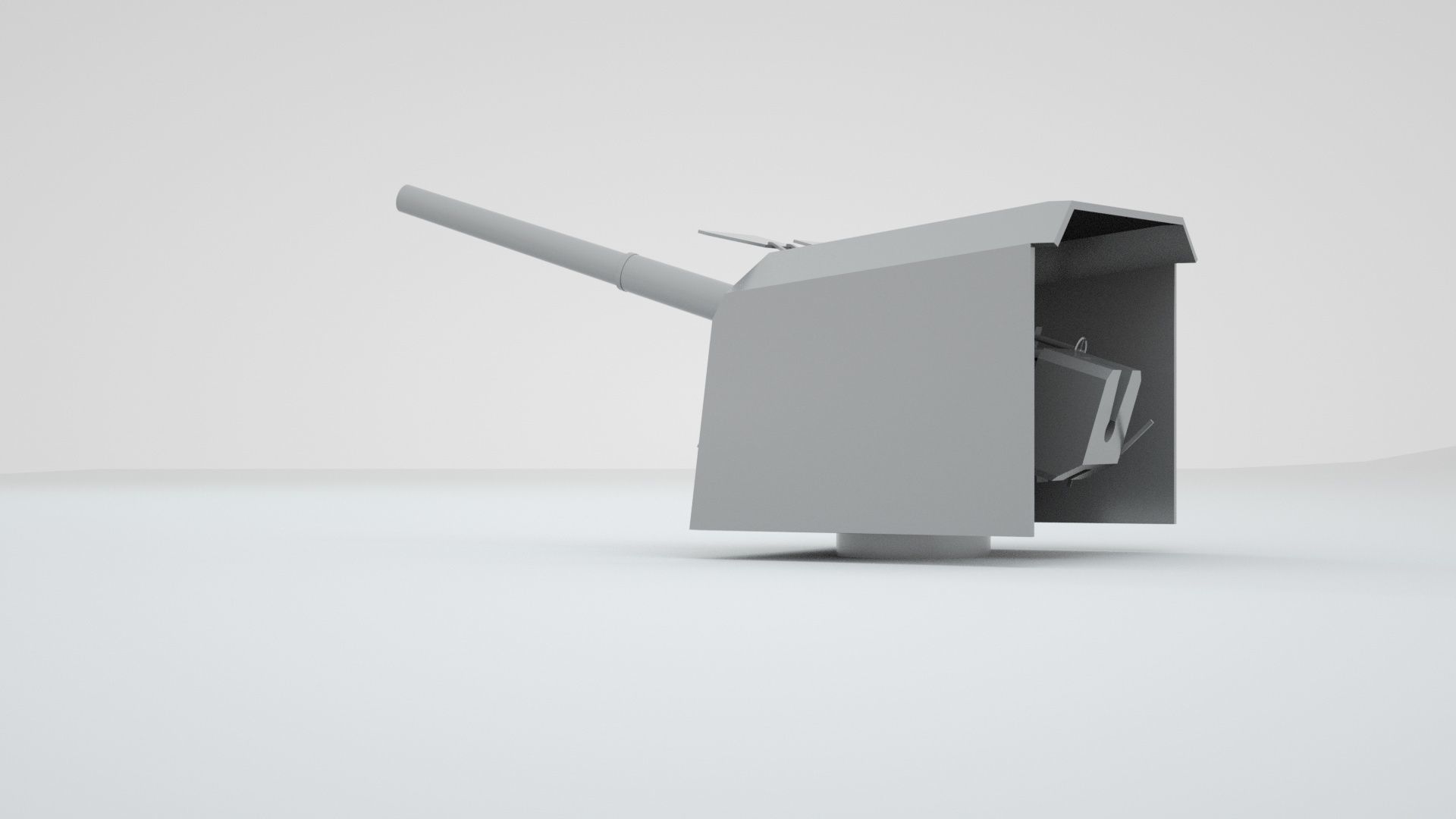 127mm 128mm SK C - 34 Naval Gun 3D model_6