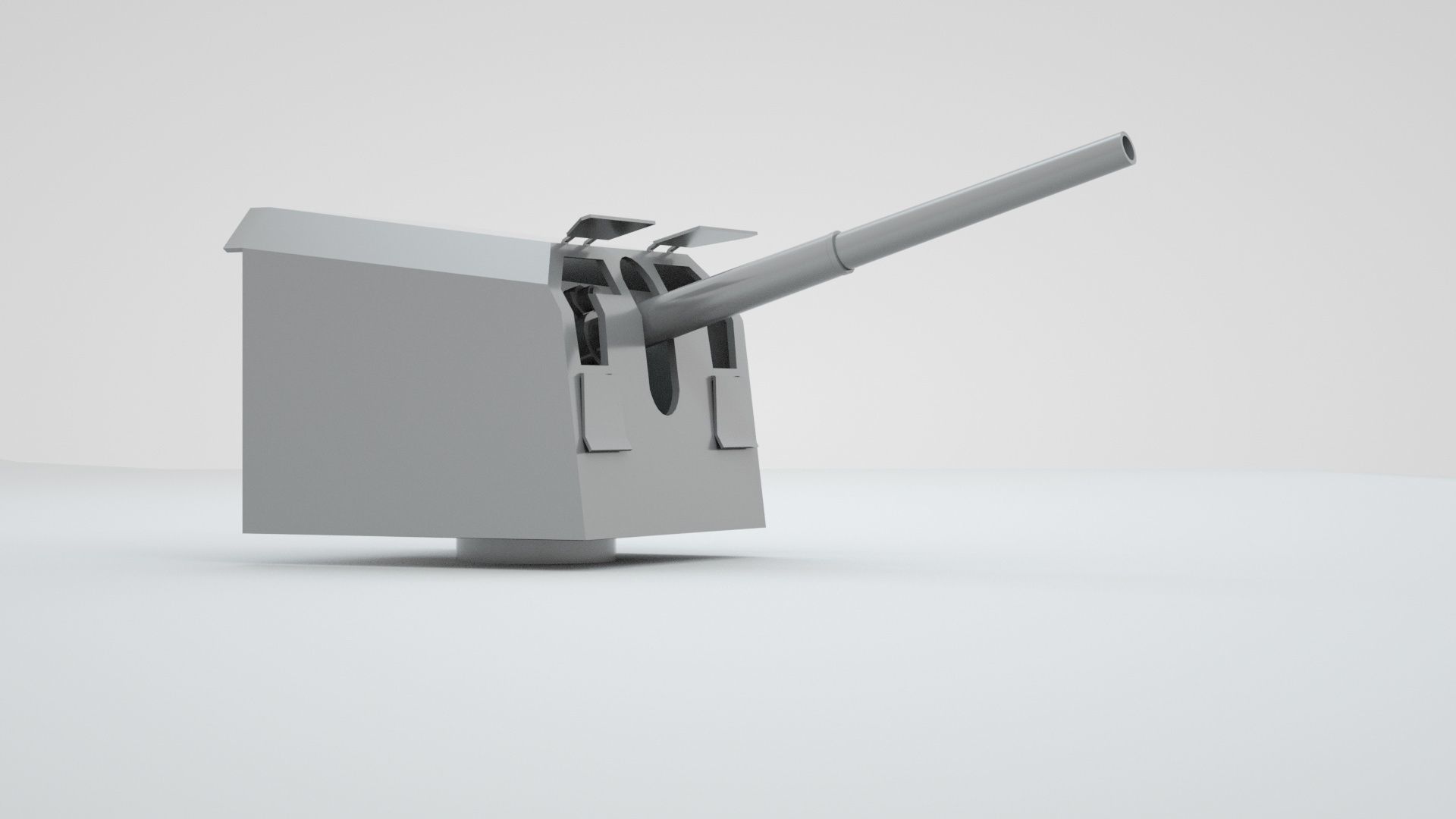 127mm 128mm SK C - 34 Naval Gun 3D model_14