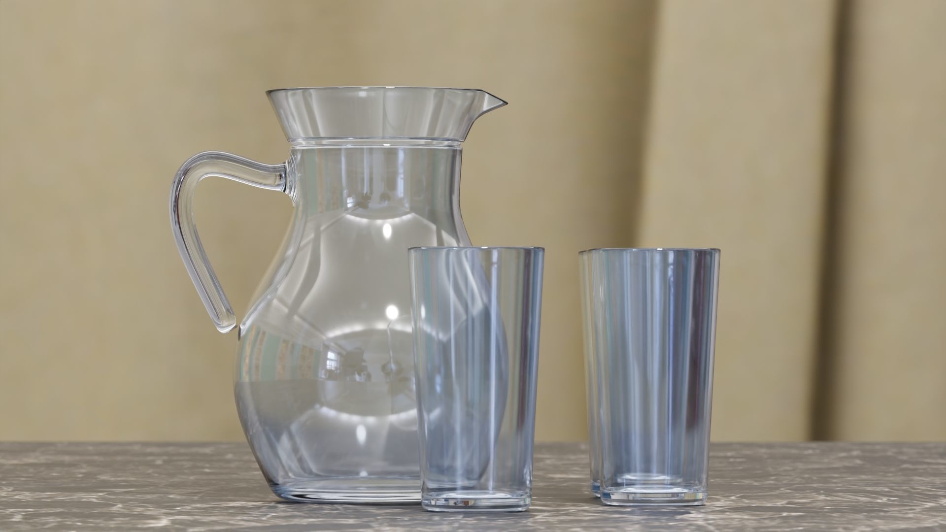 Water Pitcher 3D model_3