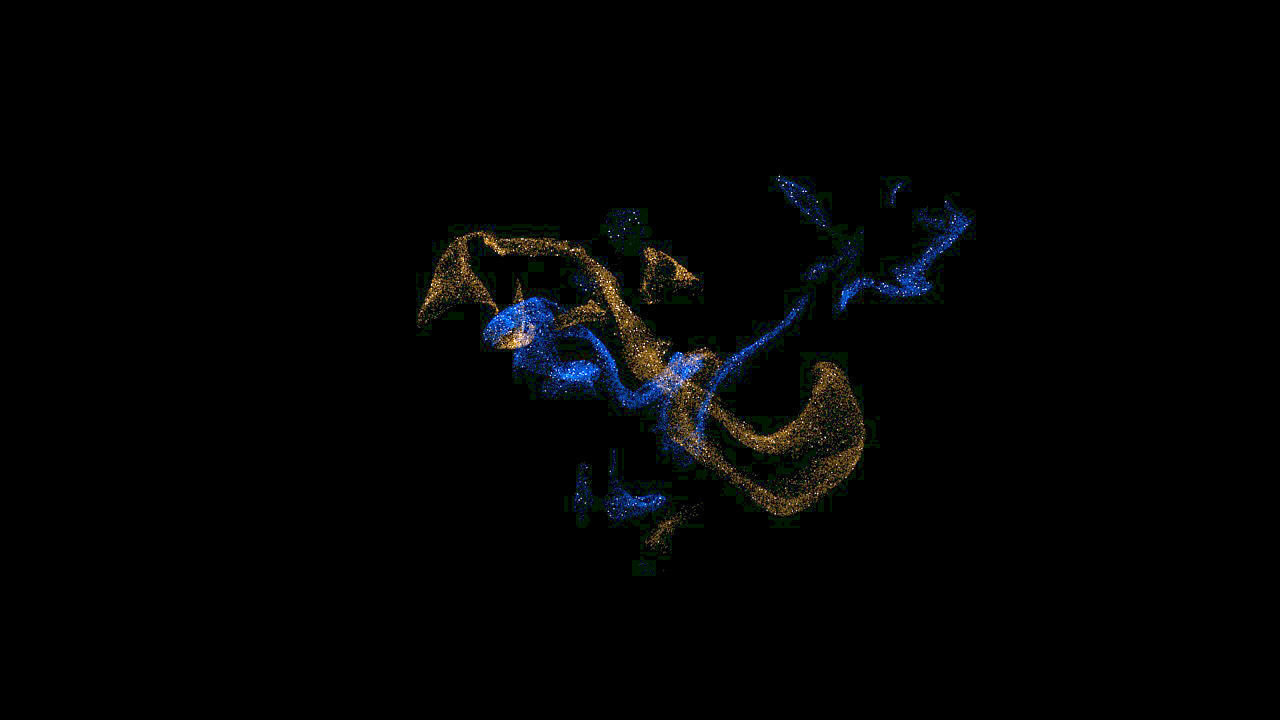 Slow abstract particles FX 3D model_1