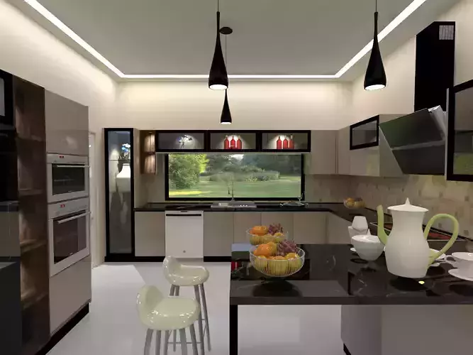 Modern kitchen 3d model