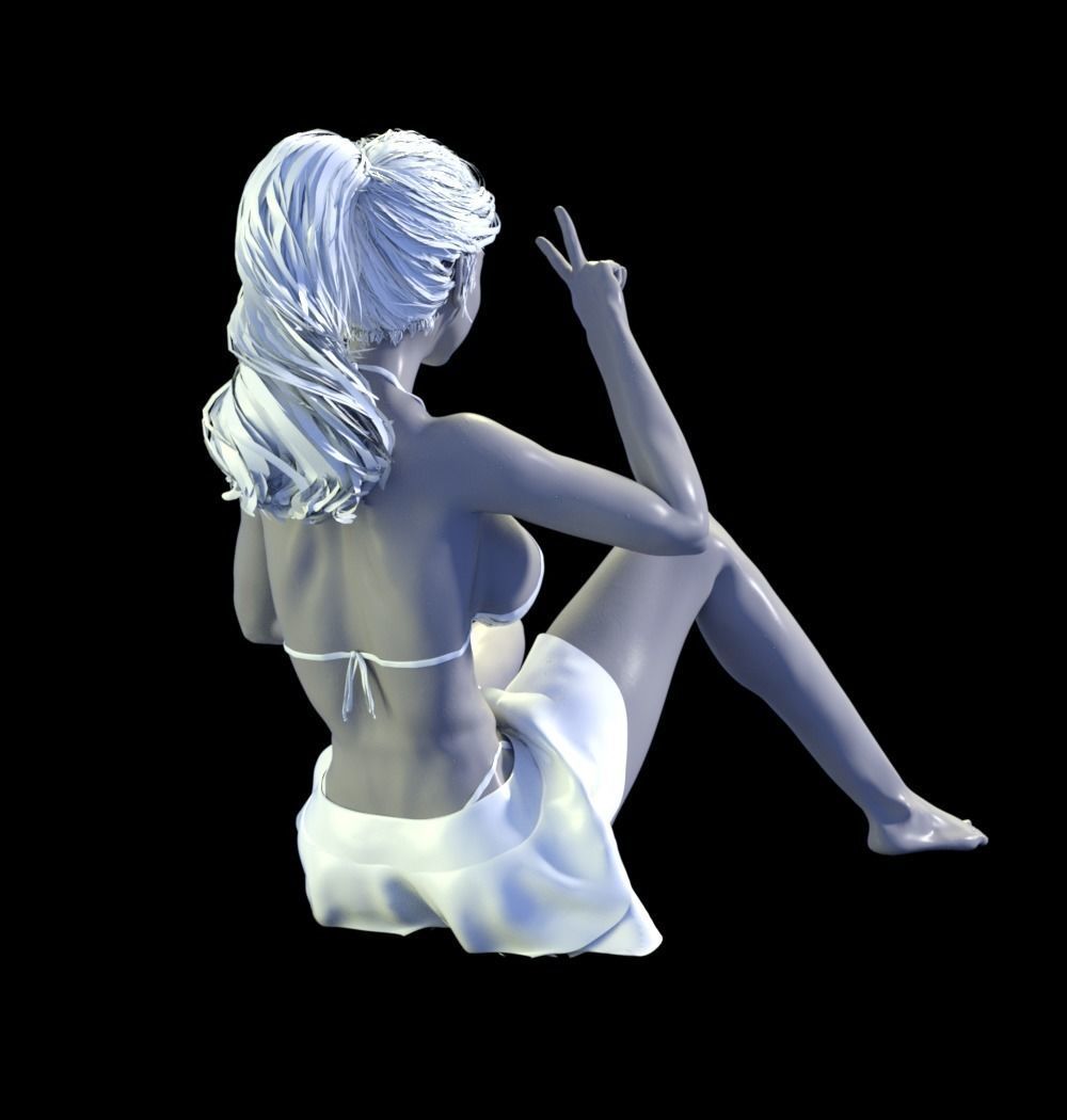 YOUNG GIRL PHOTOGRAPHER SHOOTING IN JAPANESE 3D print model_2