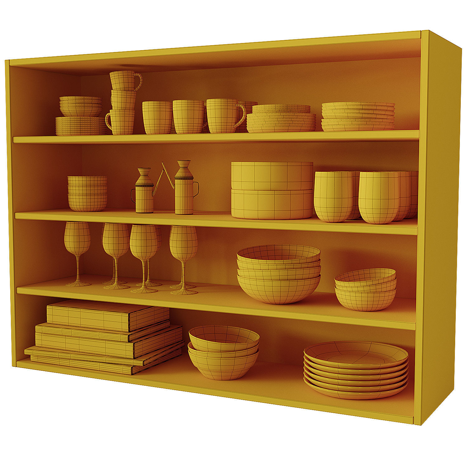 Set of Dishes 5 3D model_9