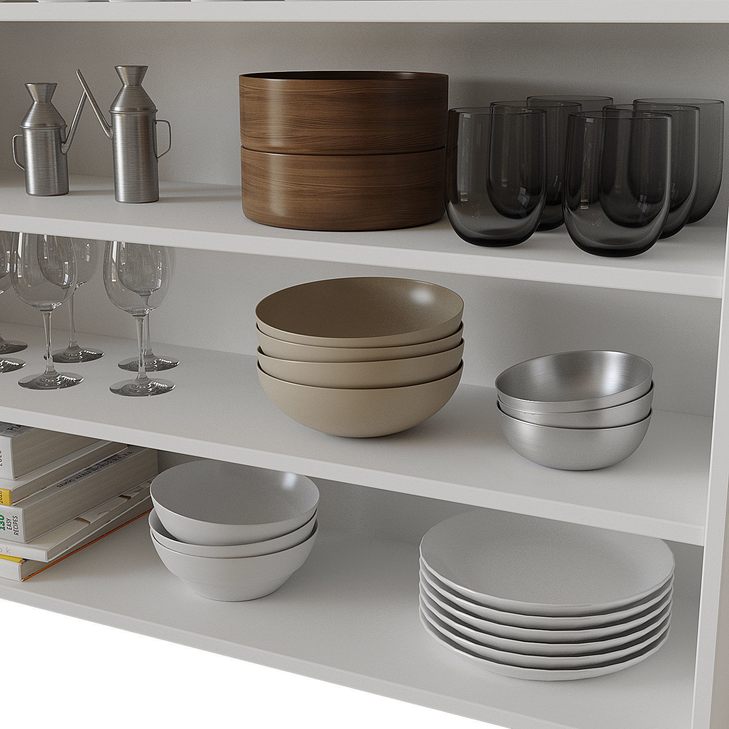 Set of Dishes 5 3D model_4