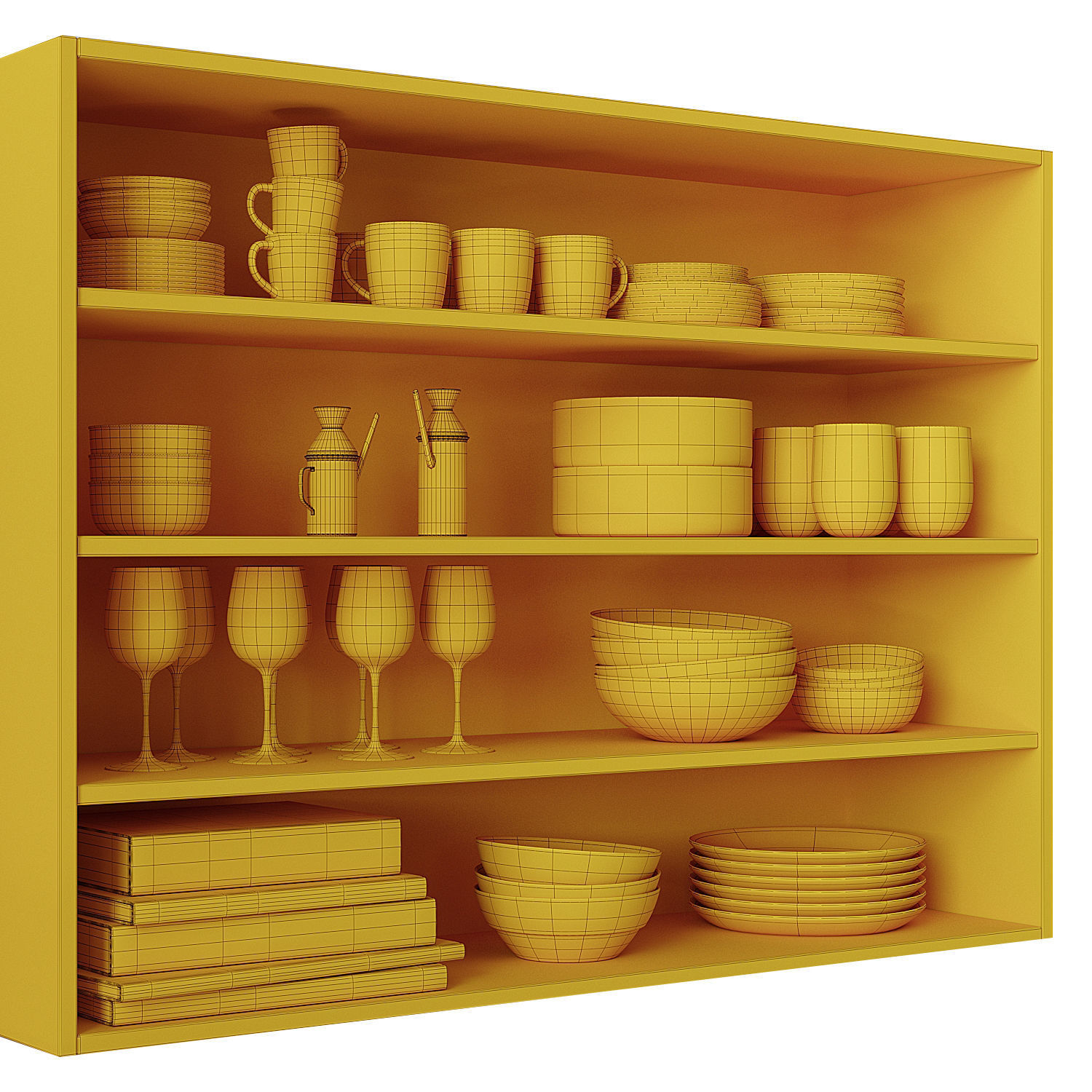 Set of Dishes 5 3D model_8