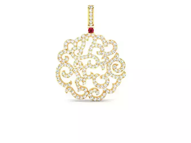 Women Pendants 3dm STL OBJ FBX Renders Details