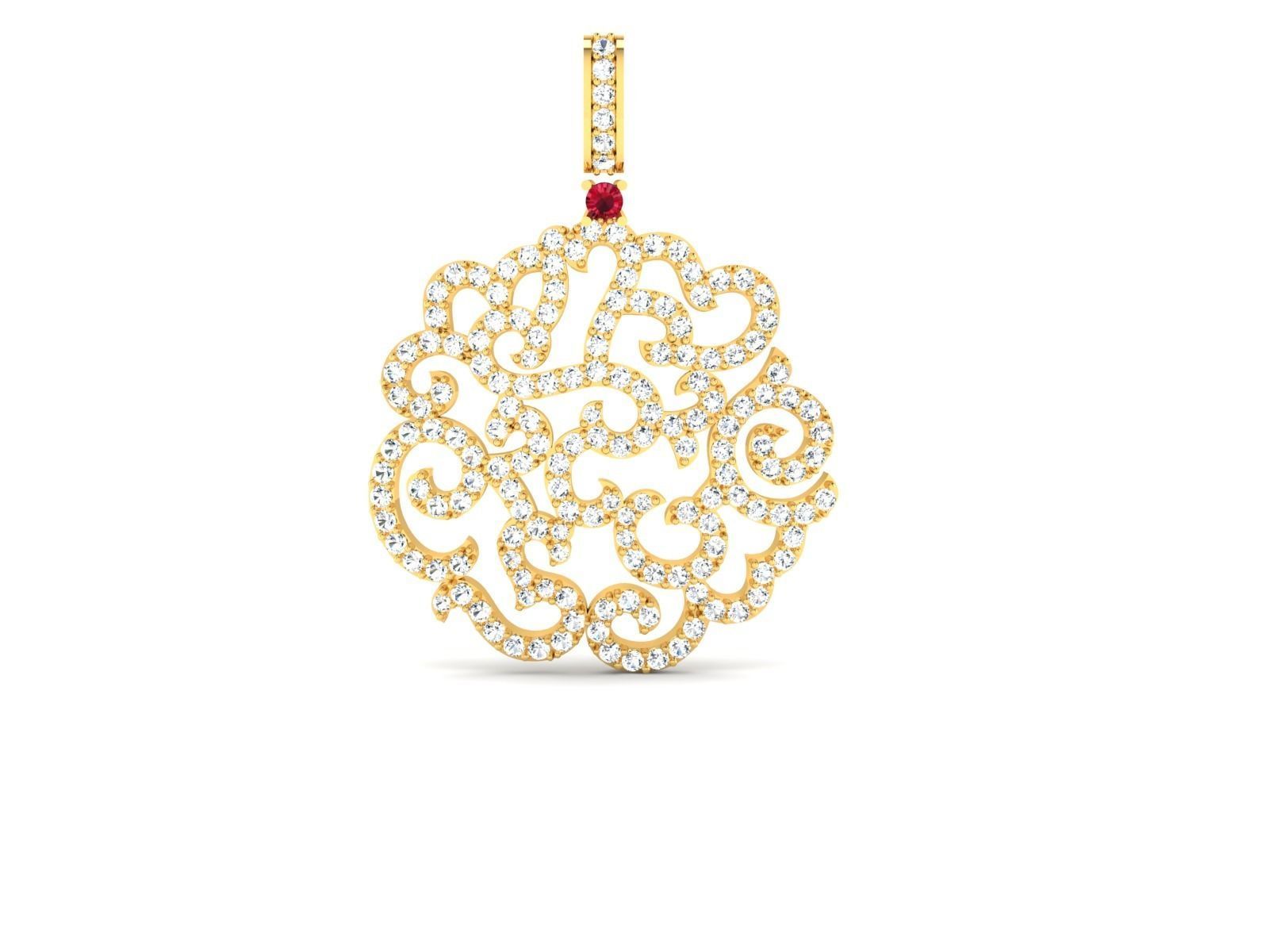 Women Pendants 3dm STL OBJ FBX Renders Details 3D print model_1