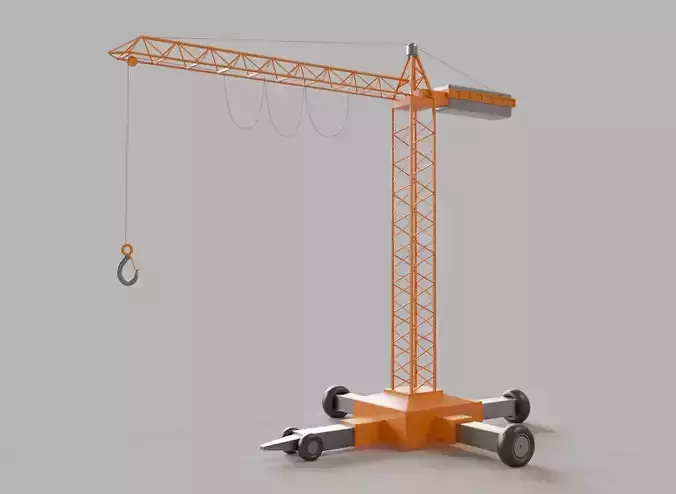 Toy Crane 3D model