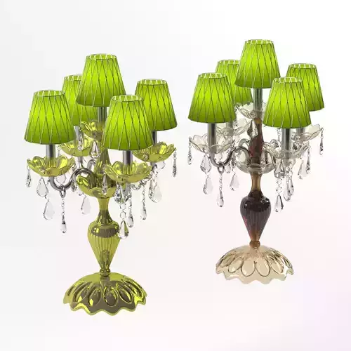 table lamp Gold and Glass