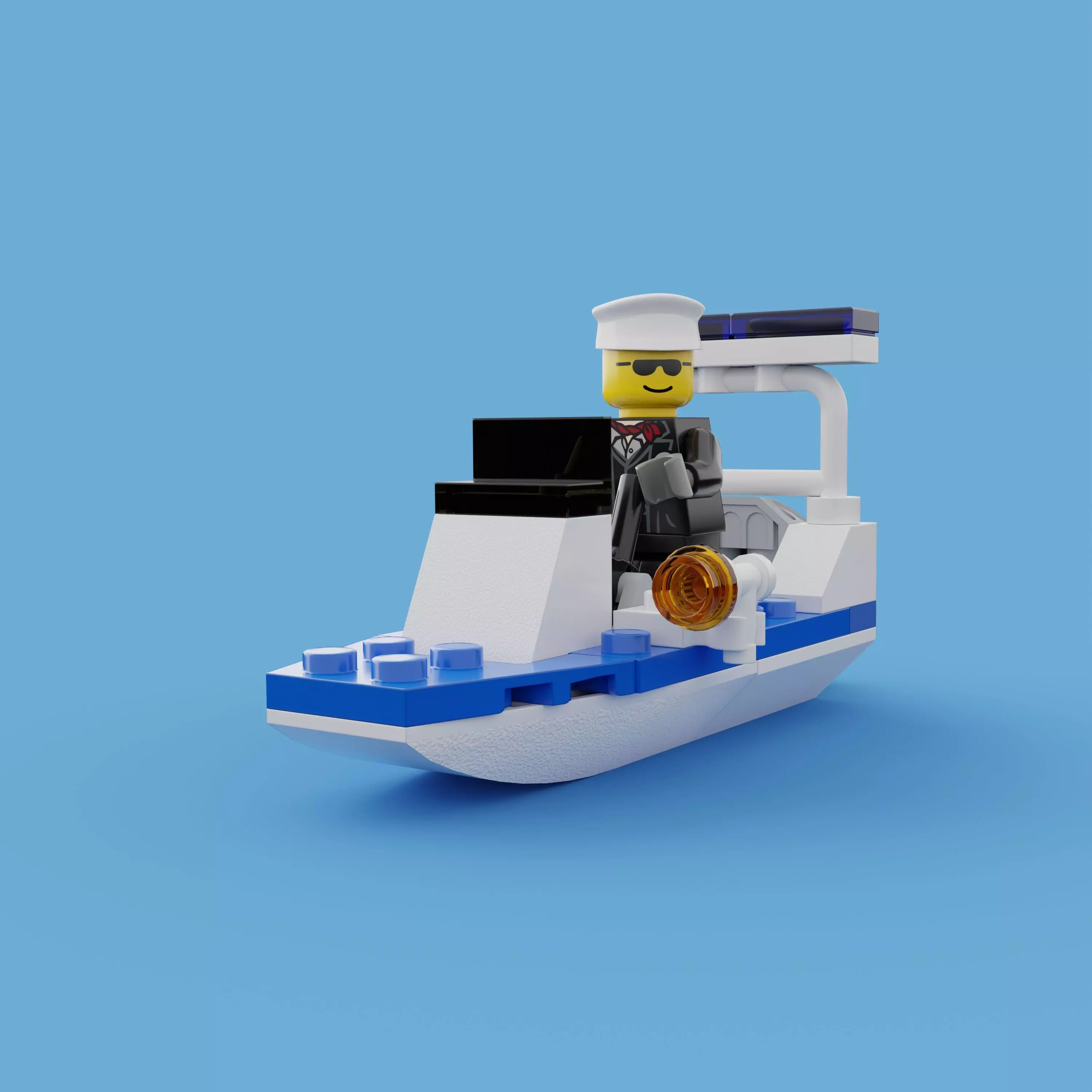 LEGO City - Police Boat 3D model
