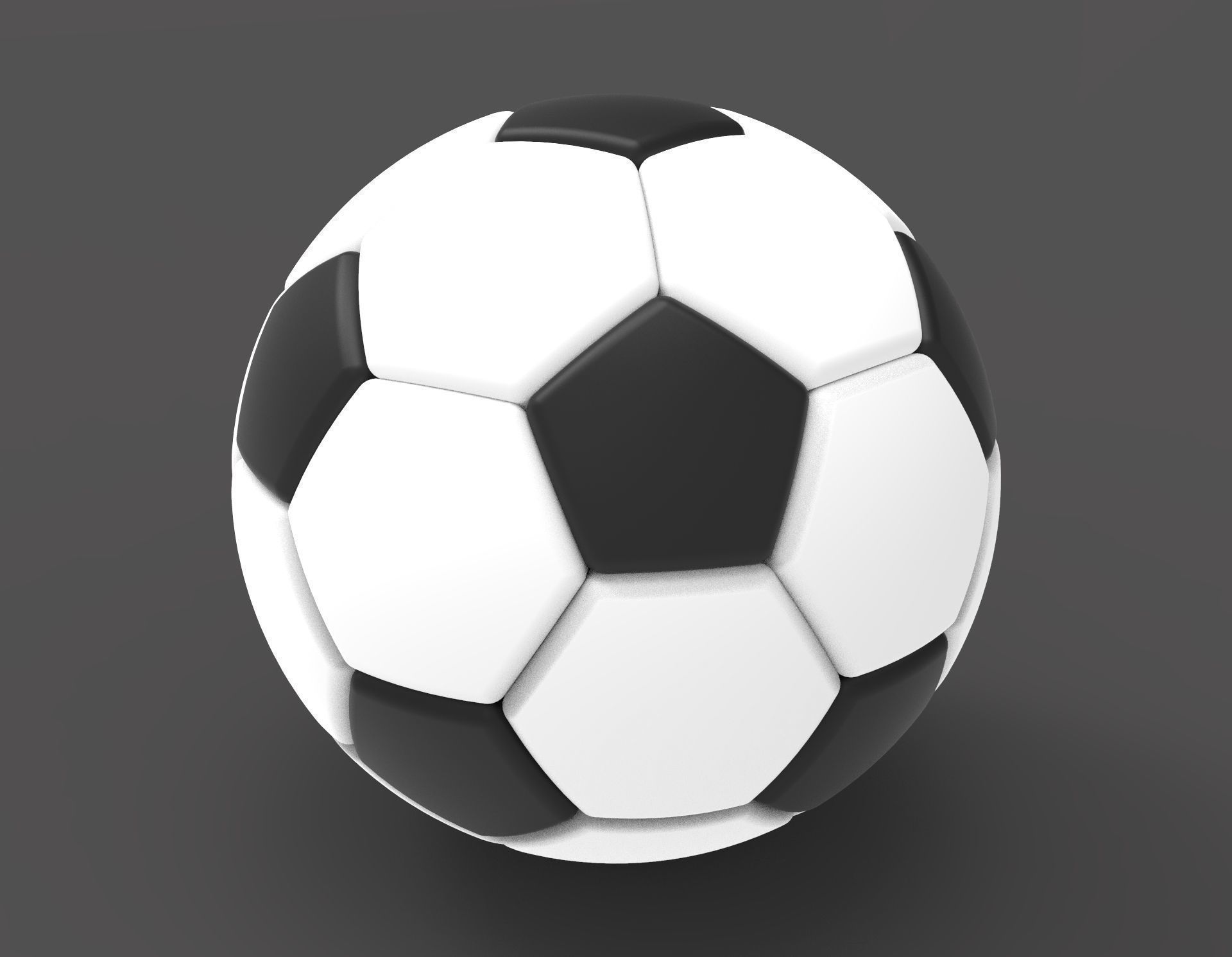 Football soccer ball 3D model_2