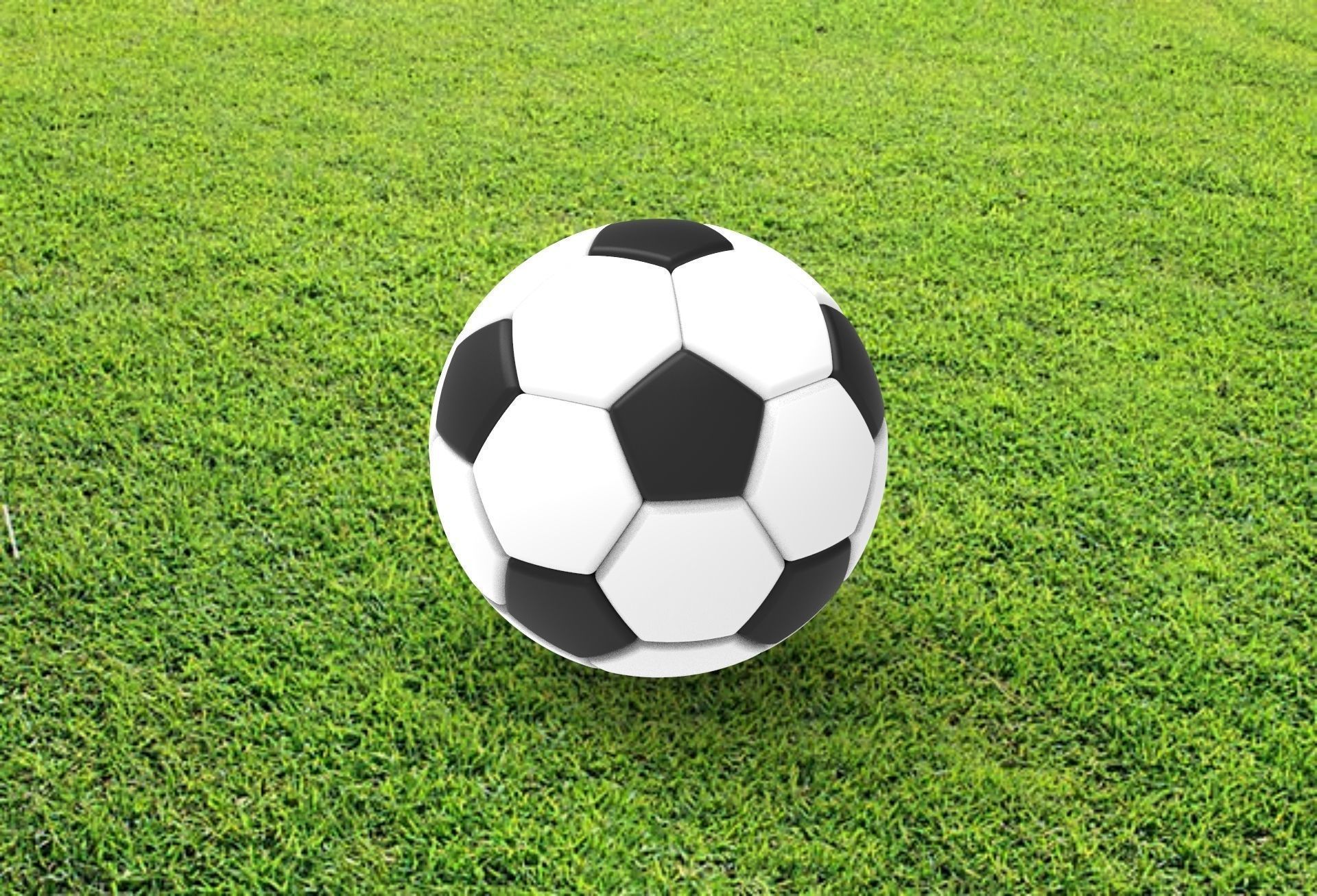 Football soccer ball 3D model_3