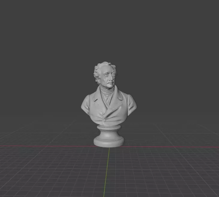 Goethe bust 3D print model