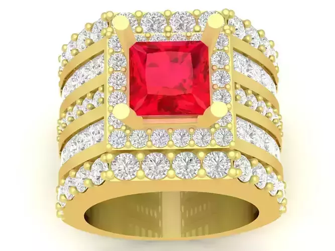 asian princess diamond men ring 3409