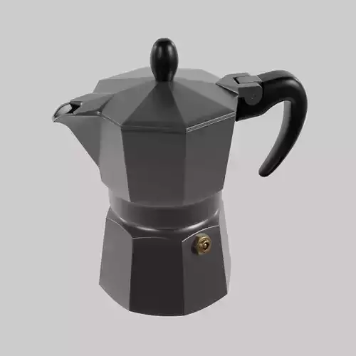 Moka - Italian coffee pot 3D model