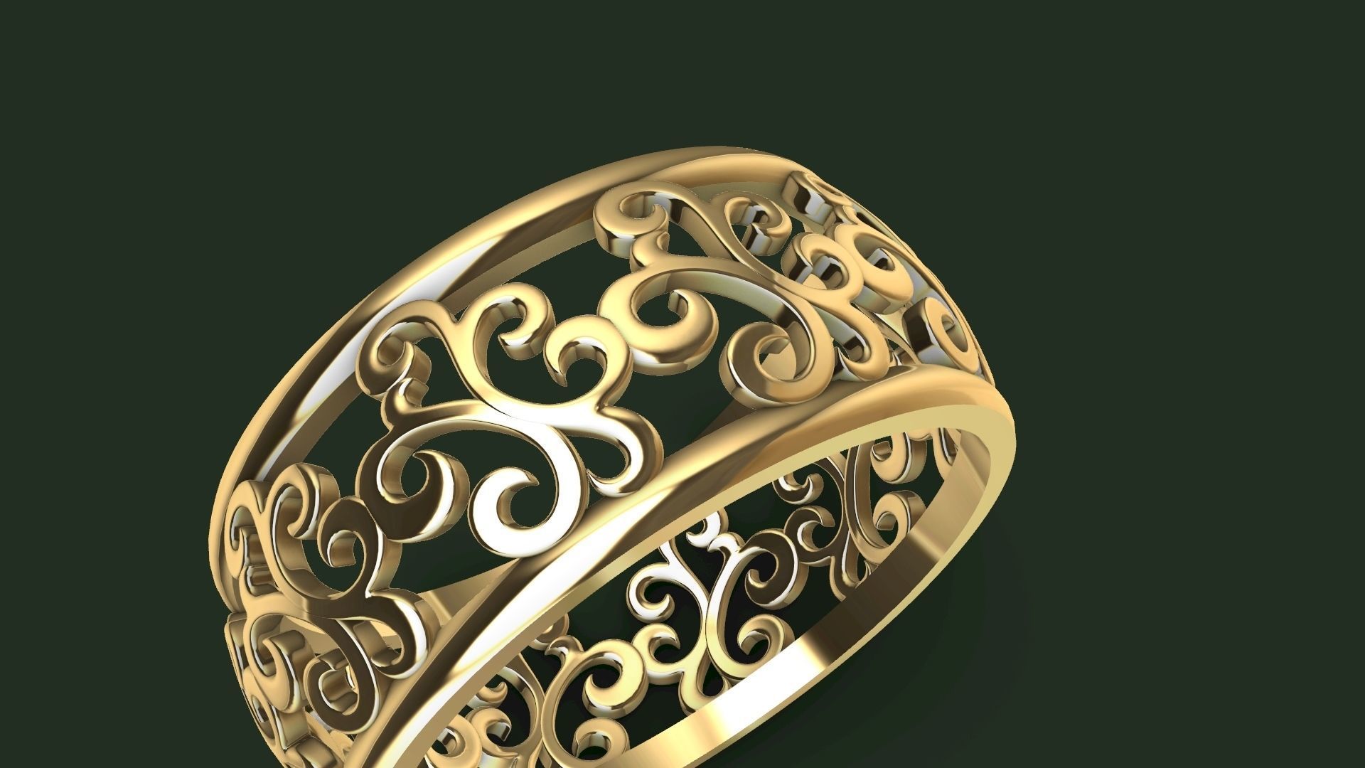 pattern RING STL FILE VERIFIED 3D print model_7
