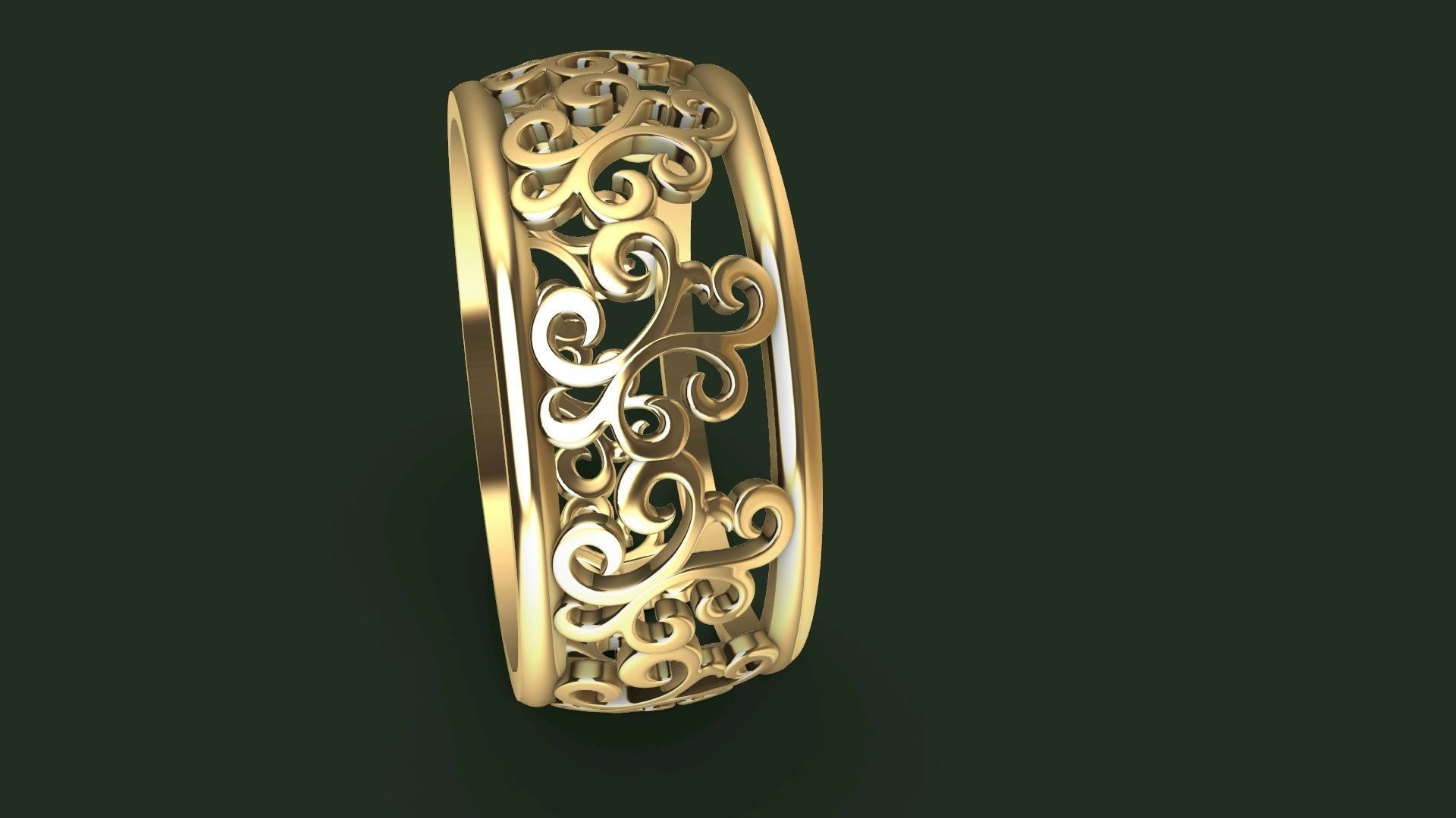 pattern RING STL FILE VERIFIED 3D print model_5