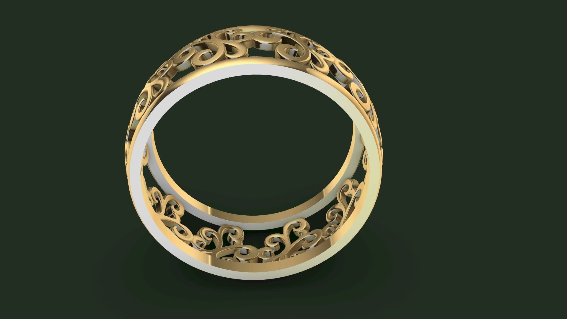 pattern RING STL FILE VERIFIED 3D print model_8
