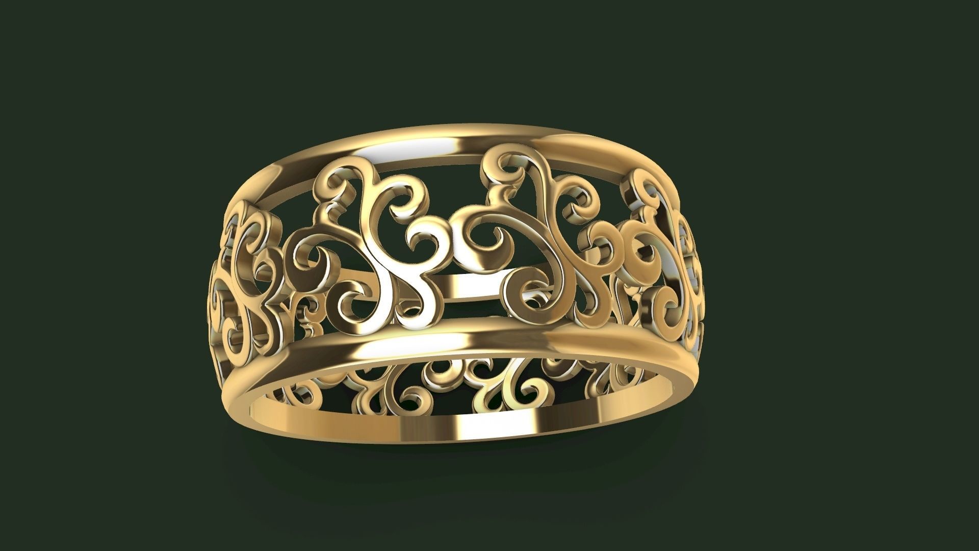 pattern RING STL FILE VERIFIED 3D print model_3