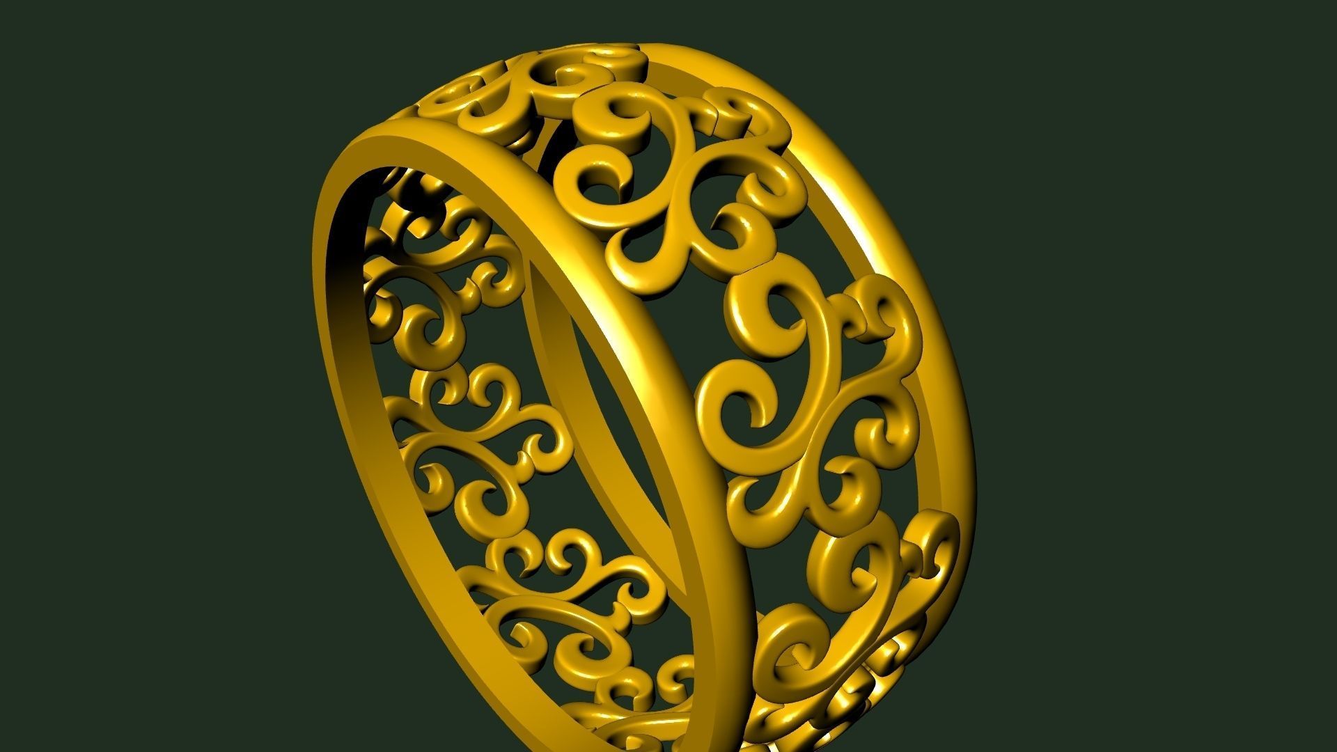 pattern RING STL FILE VERIFIED 3D print model_11