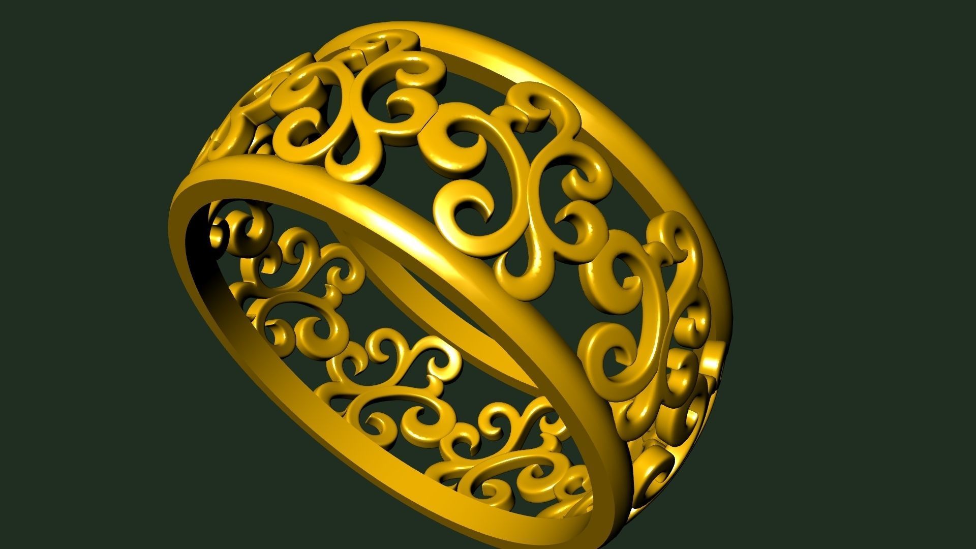 pattern RING STL FILE VERIFIED 3D print model_12