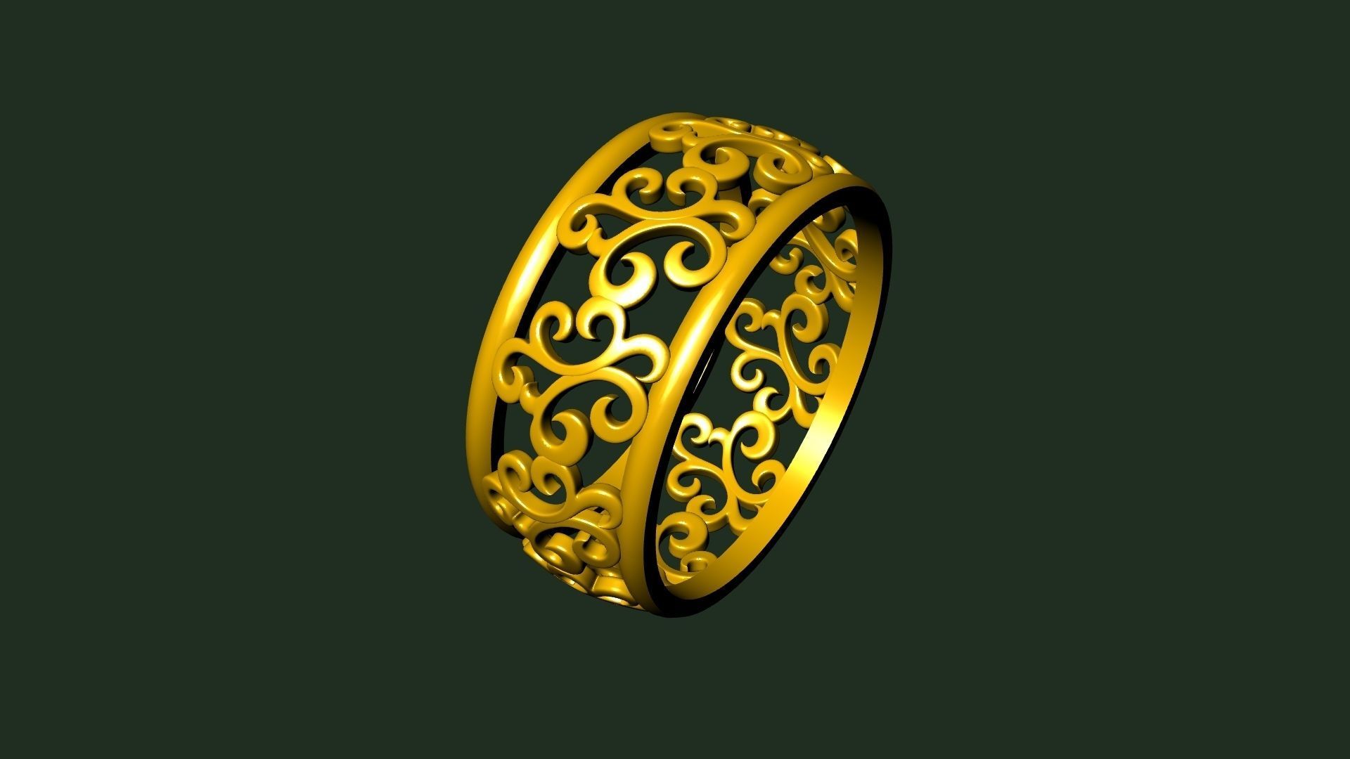 pattern RING STL FILE VERIFIED 3D print model_13