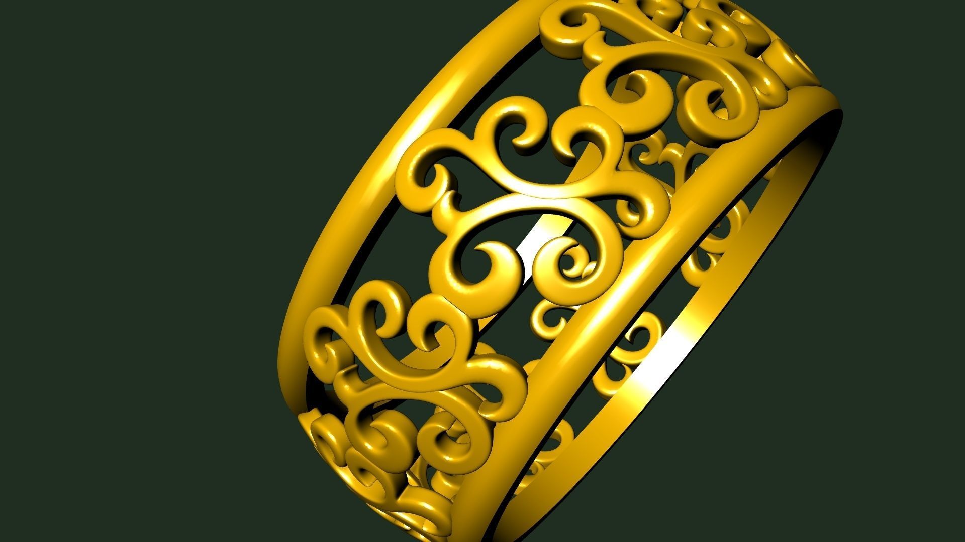 pattern RING STL FILE VERIFIED 3D print model_1