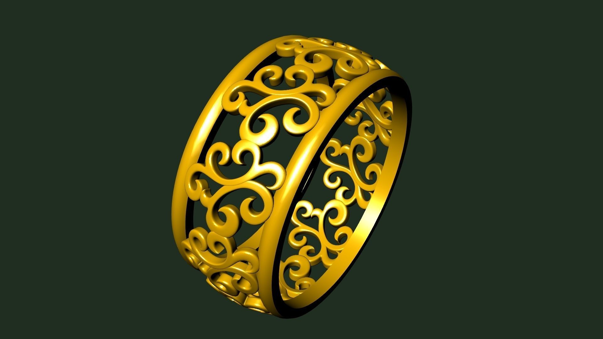 pattern RING STL FILE VERIFIED 3D print model_14