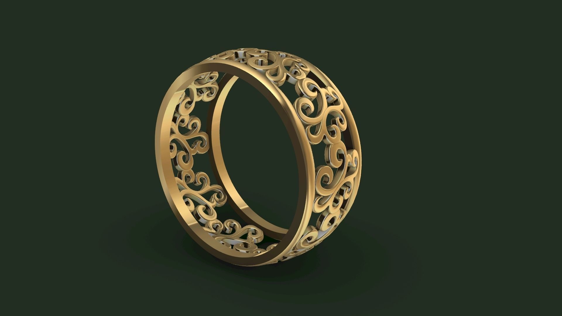 pattern RING STL FILE VERIFIED 3D print model_4