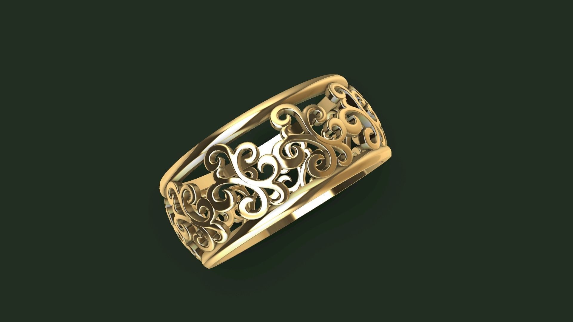 pattern RING STL FILE VERIFIED 3D print model_6
