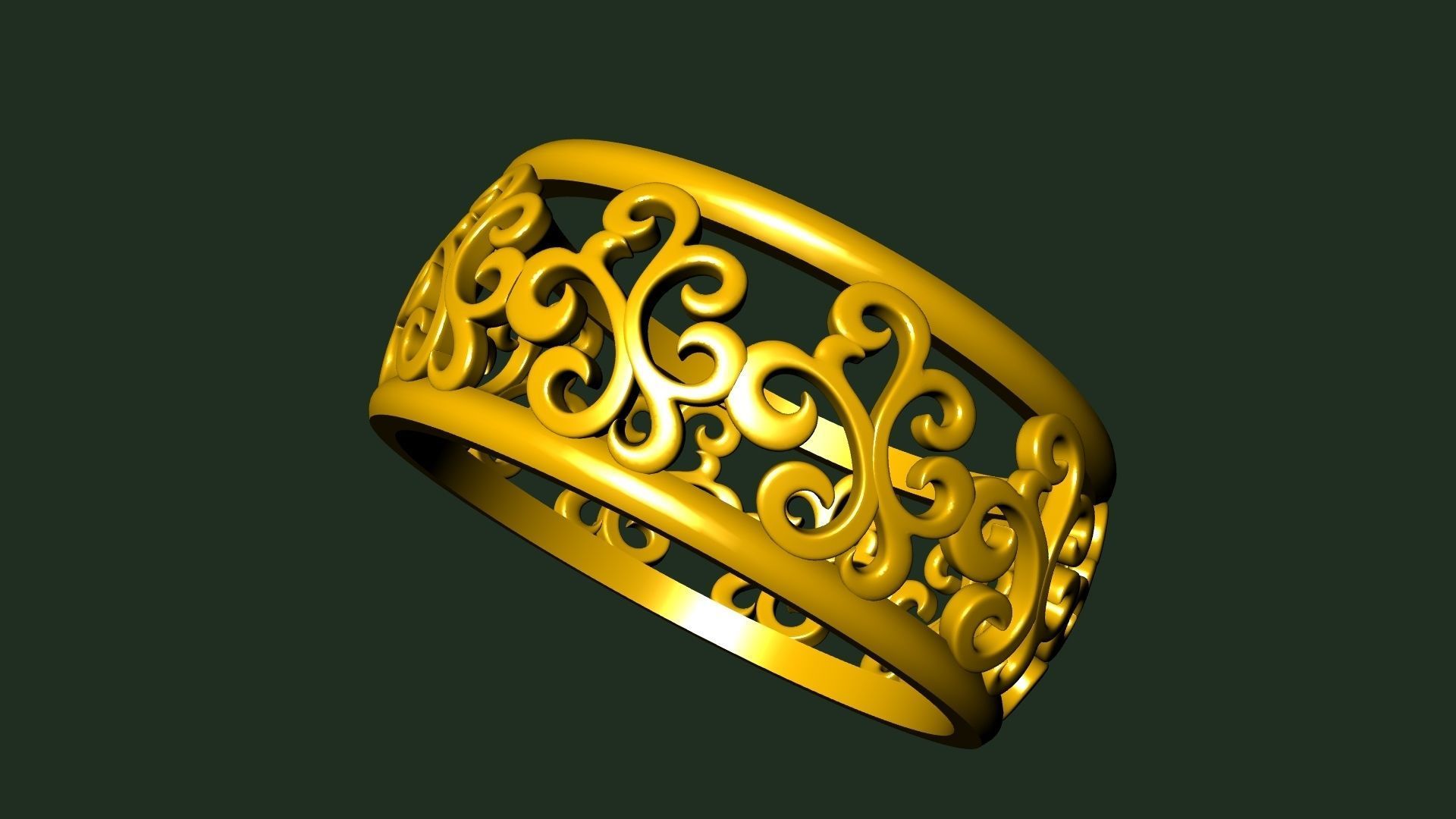 pattern RING STL FILE VERIFIED 3D print model_10