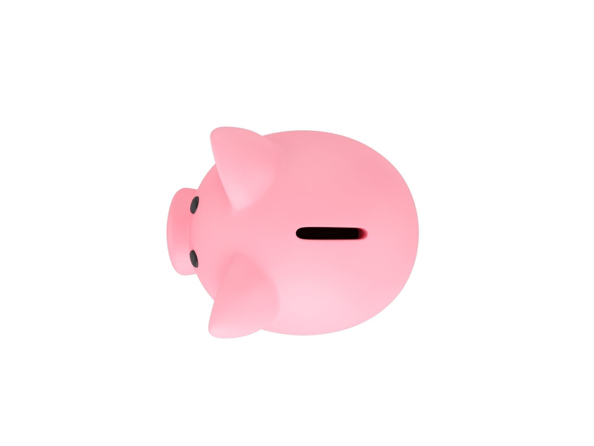 Cartoon Piggy Bank 3D model_9