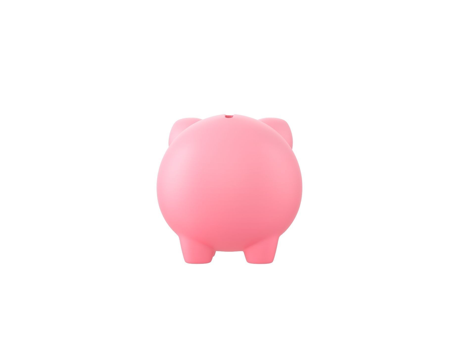 Cartoon Piggy Bank 3D model_5