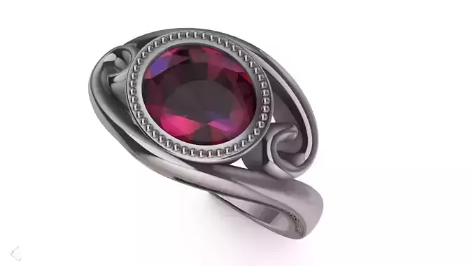 oval textured bypass ring stl verified