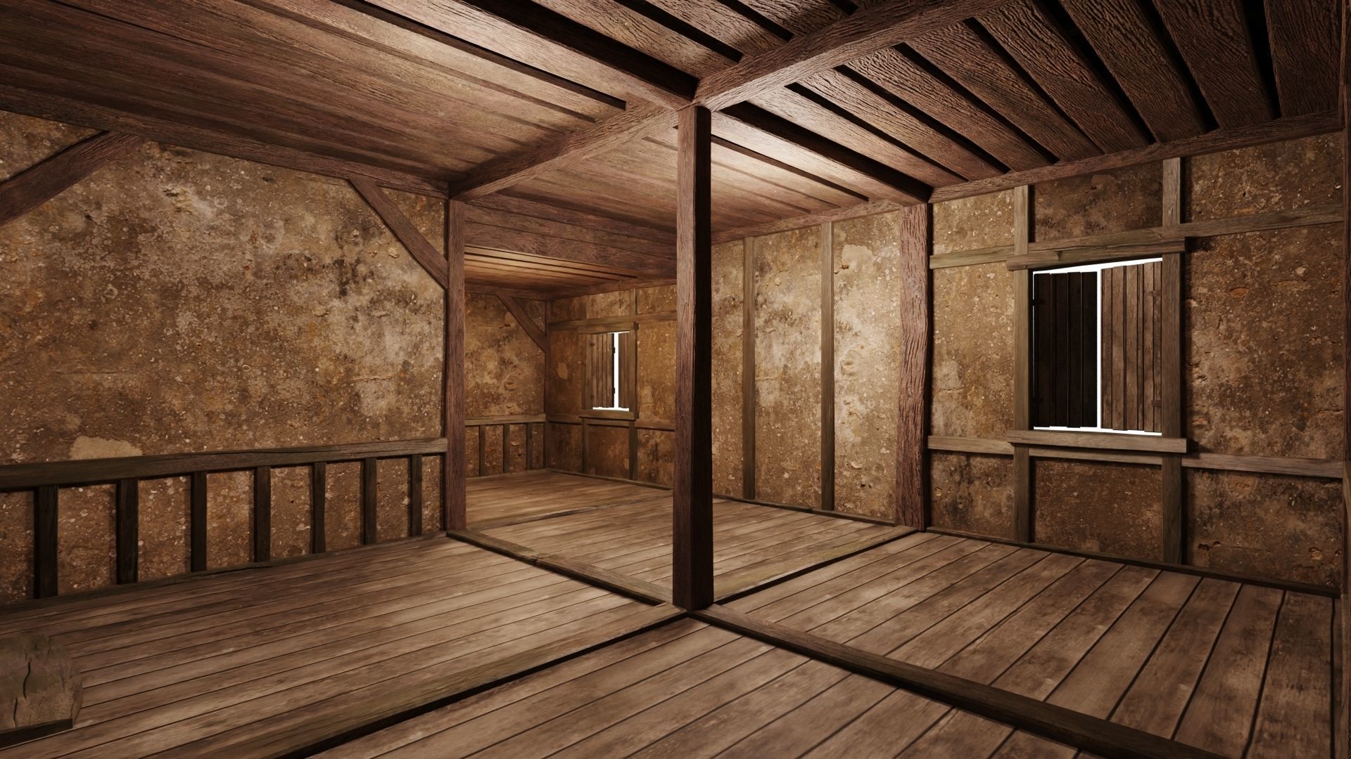 Old House Medieval 17 PBR 4K GameReady Low-poly 3D model_5