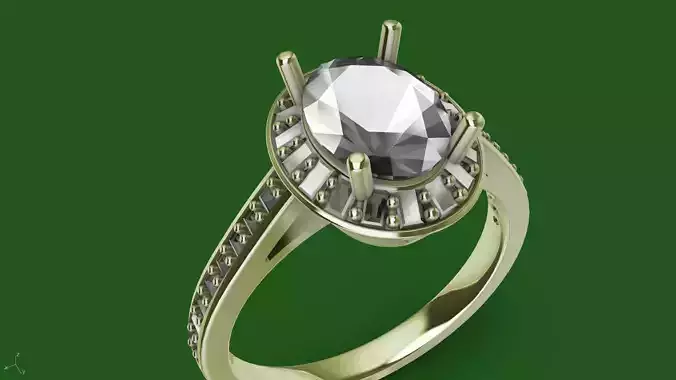 oval baguette shank diamond ring stl verified