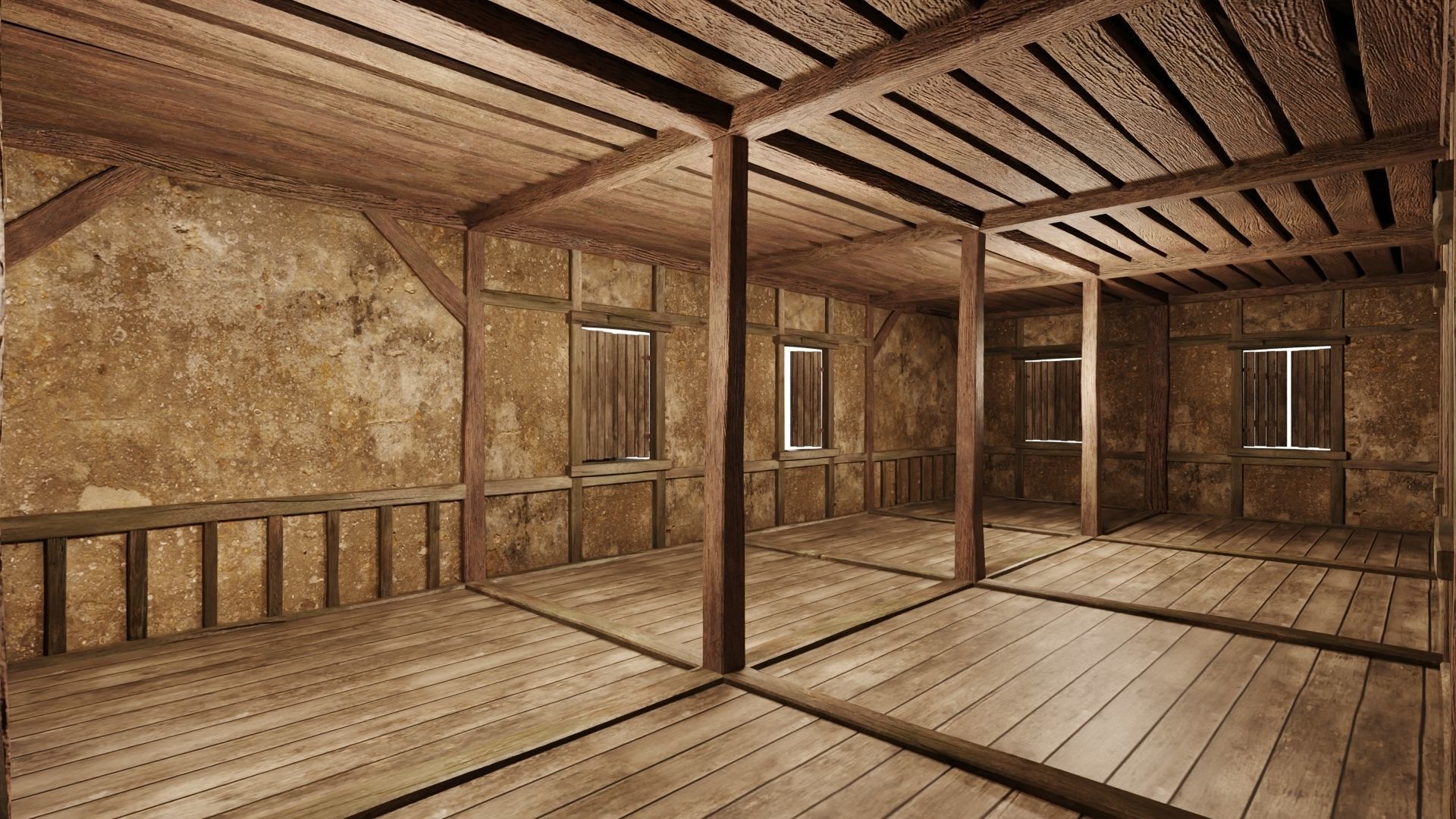 Old House Medieval 18 PBR 4K GameReady Low-poly 3D model_5