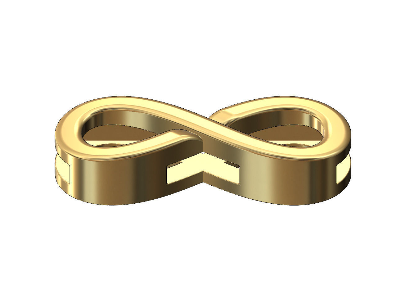 Infinity bracelet slider 3D print model_2