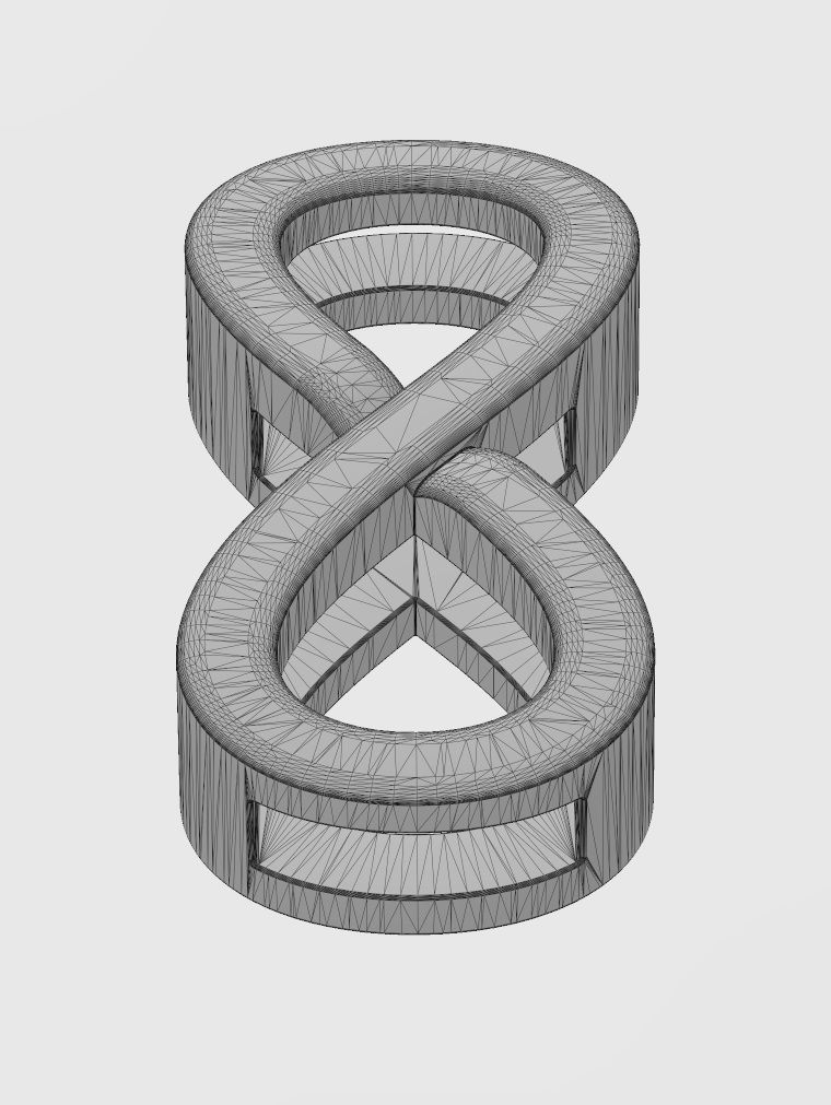 Infinity bracelet slider 3D print model_14
