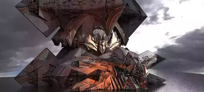 Sci-Fi Egyptian Maze Ships