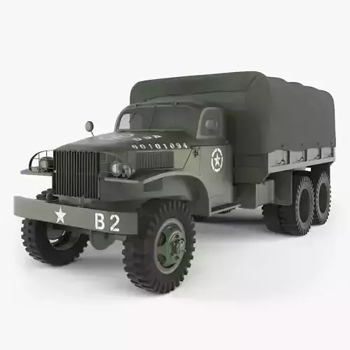GMC CCKW Military Truck 3D model