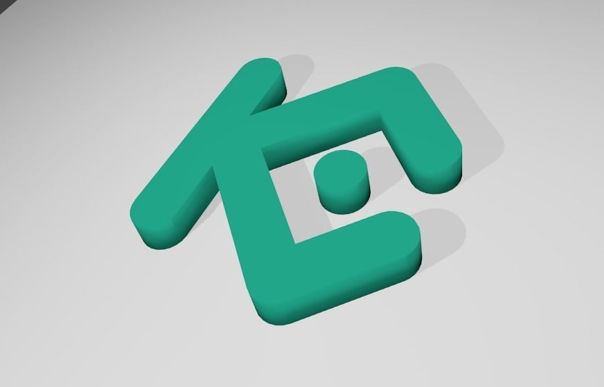 Kucoin Logo 3D model_1