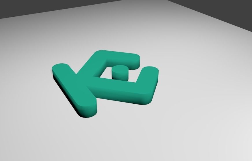 Kucoin Logo 3D model_2