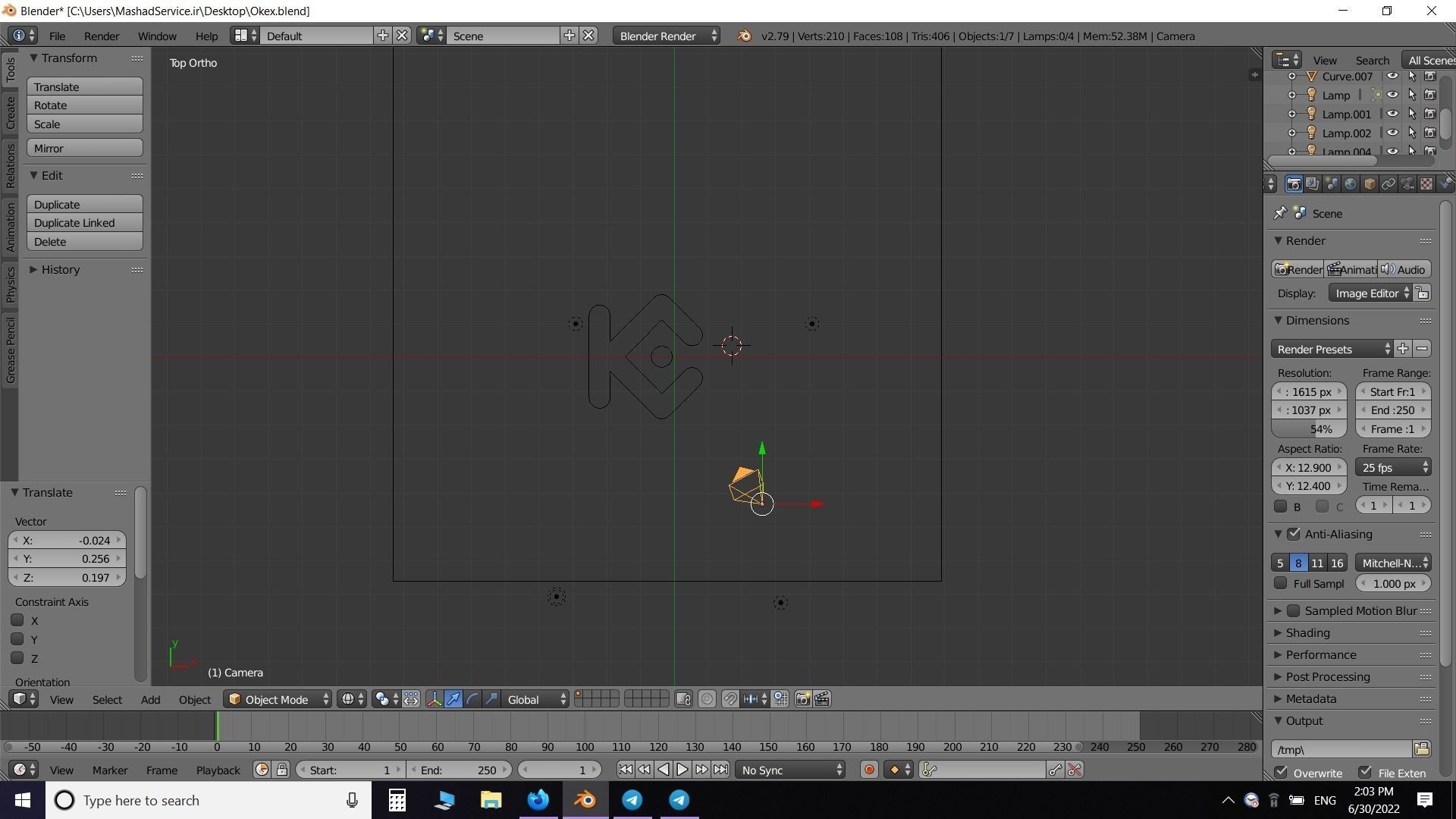 Kucoin Logo 3D model_4