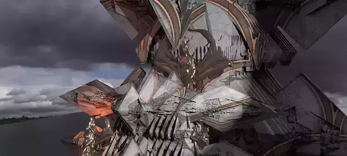 Sci-Fi Egyptian Maze Ships 2