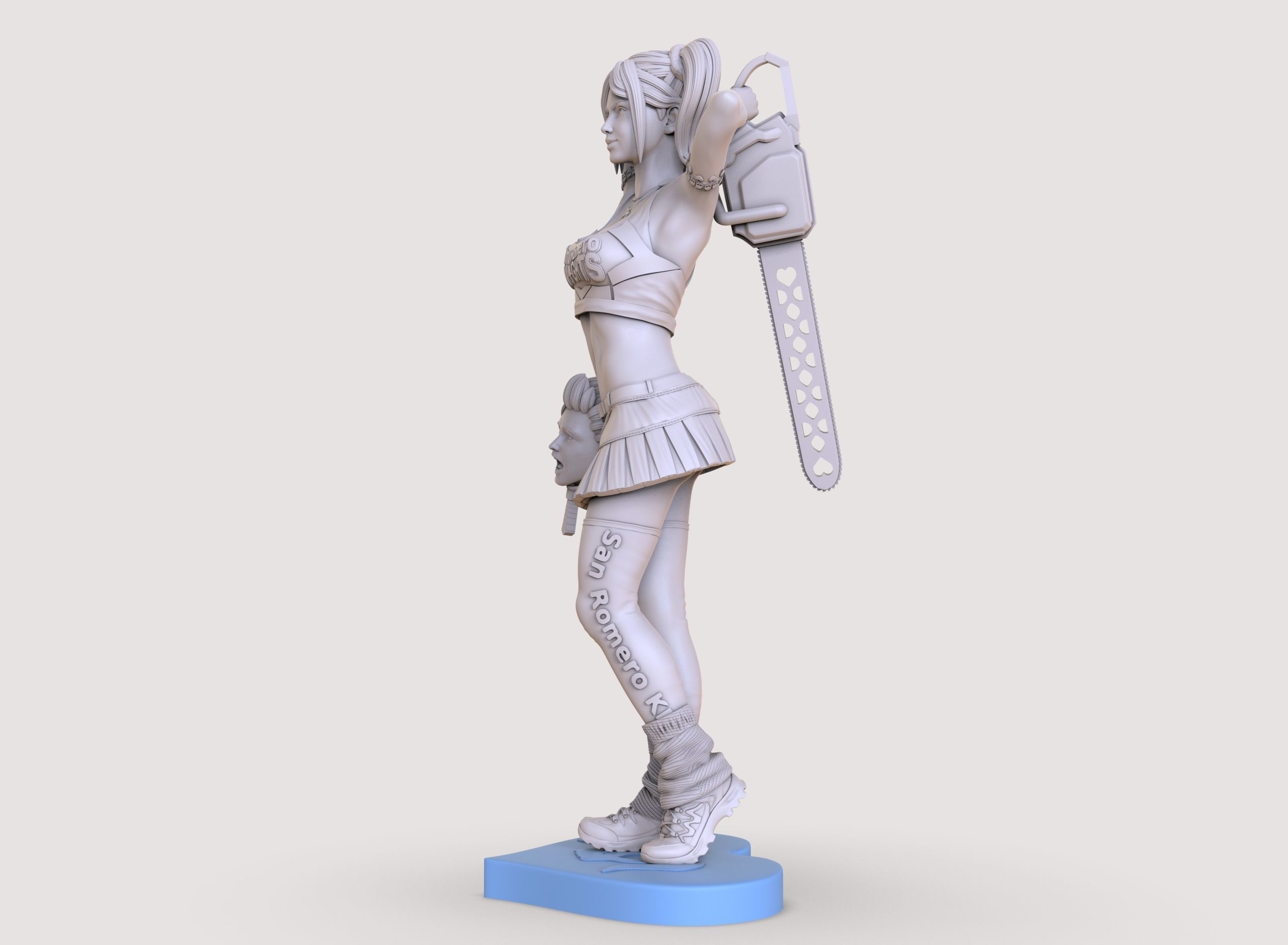 LOLLIPOP CHAINSAW 3D model 3D printable CGTrader