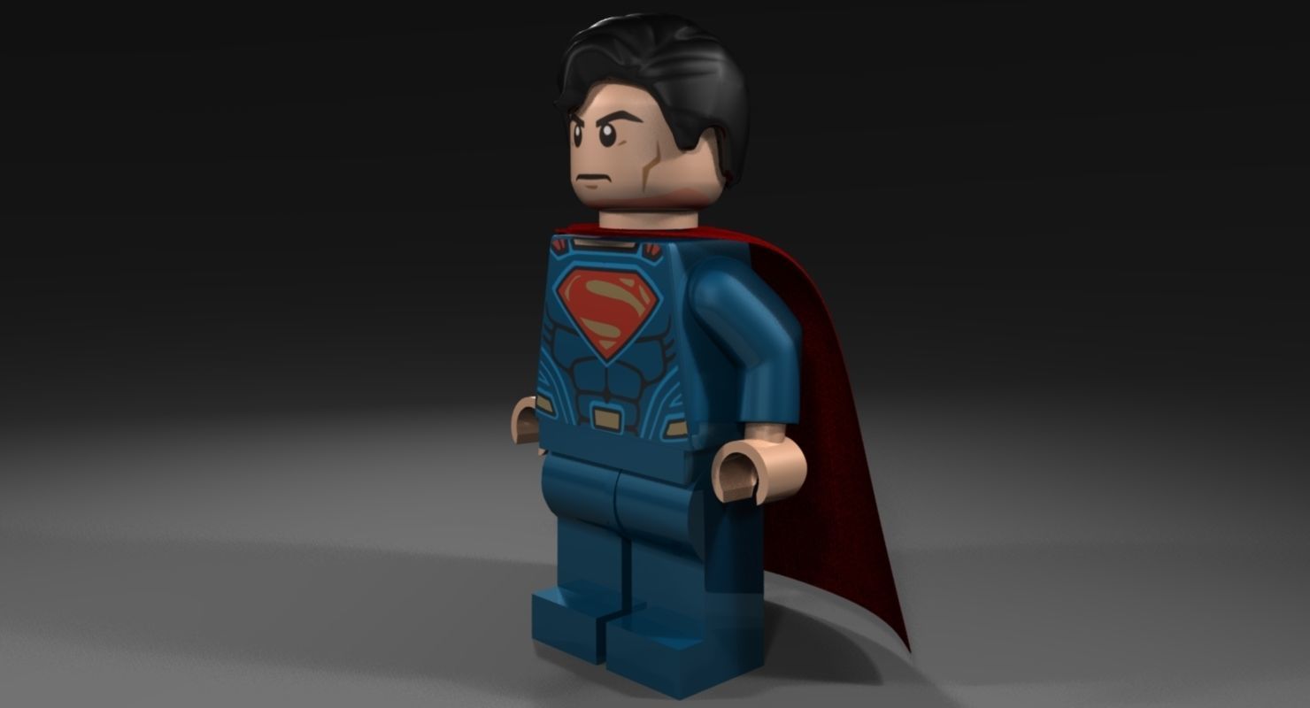 LEGO Superman Batman v Superman 3D model_5