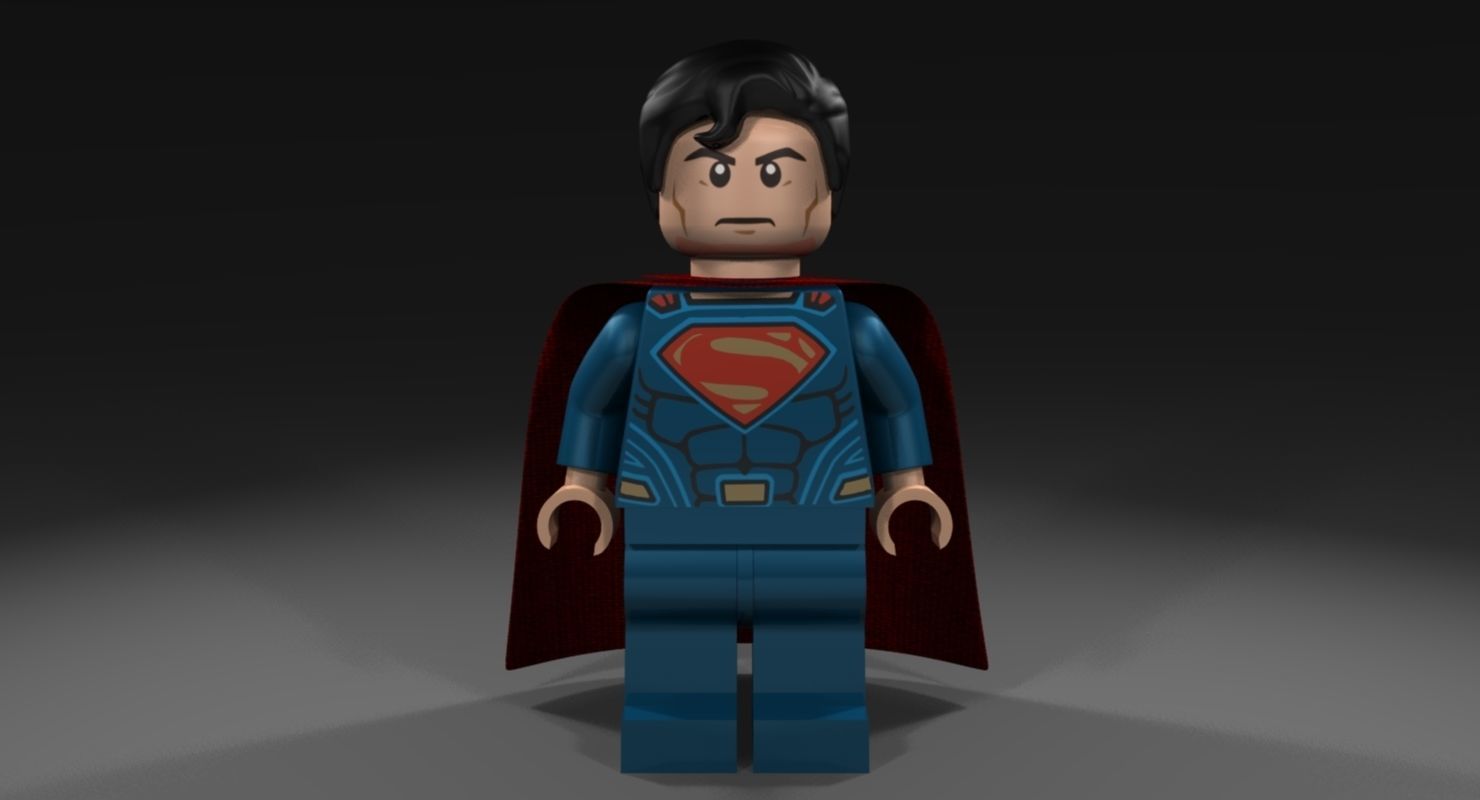 LEGO Superman Batman v Superman 3D model_2