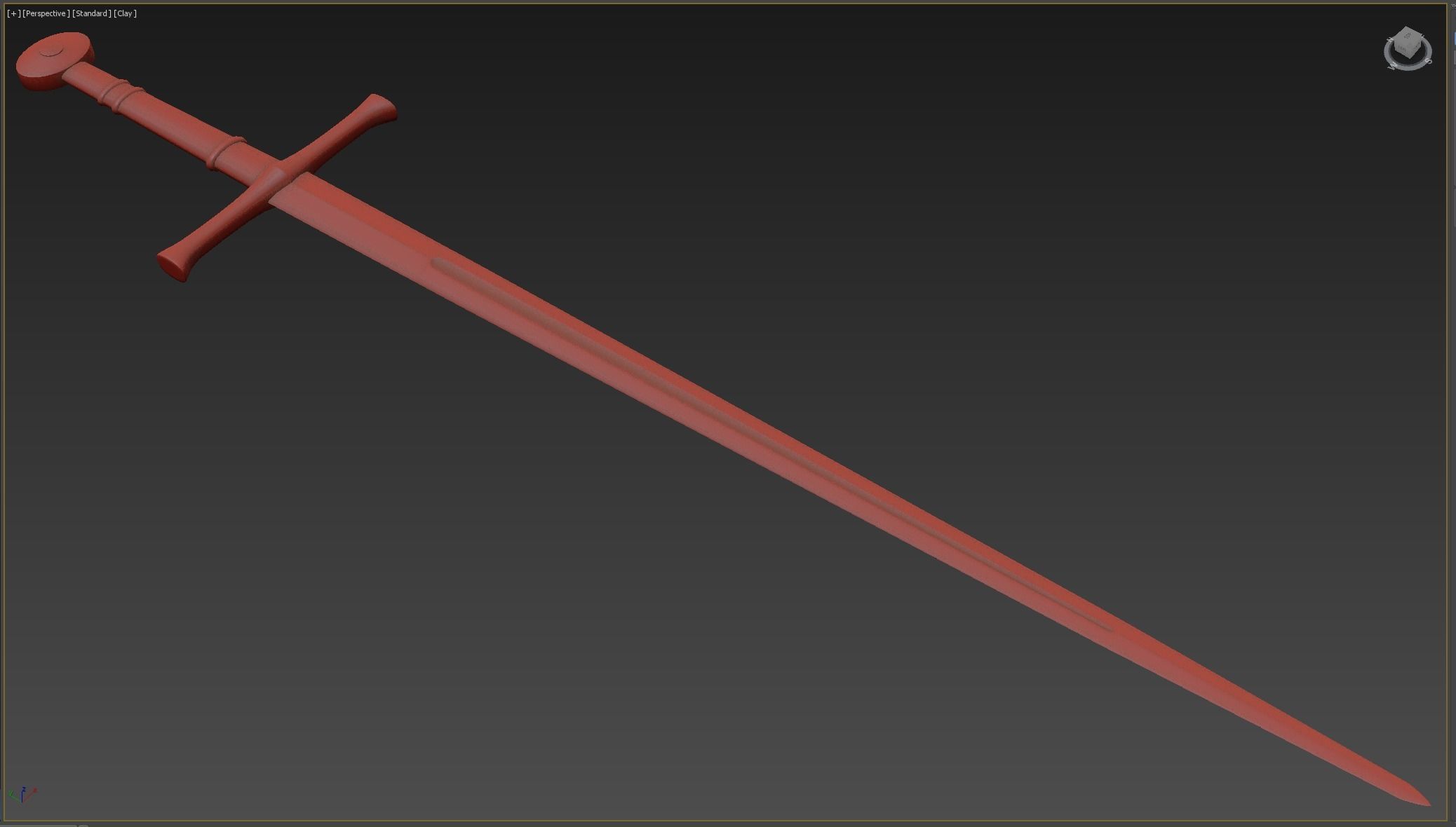 Medieval weapons Low-poly 3D model_6