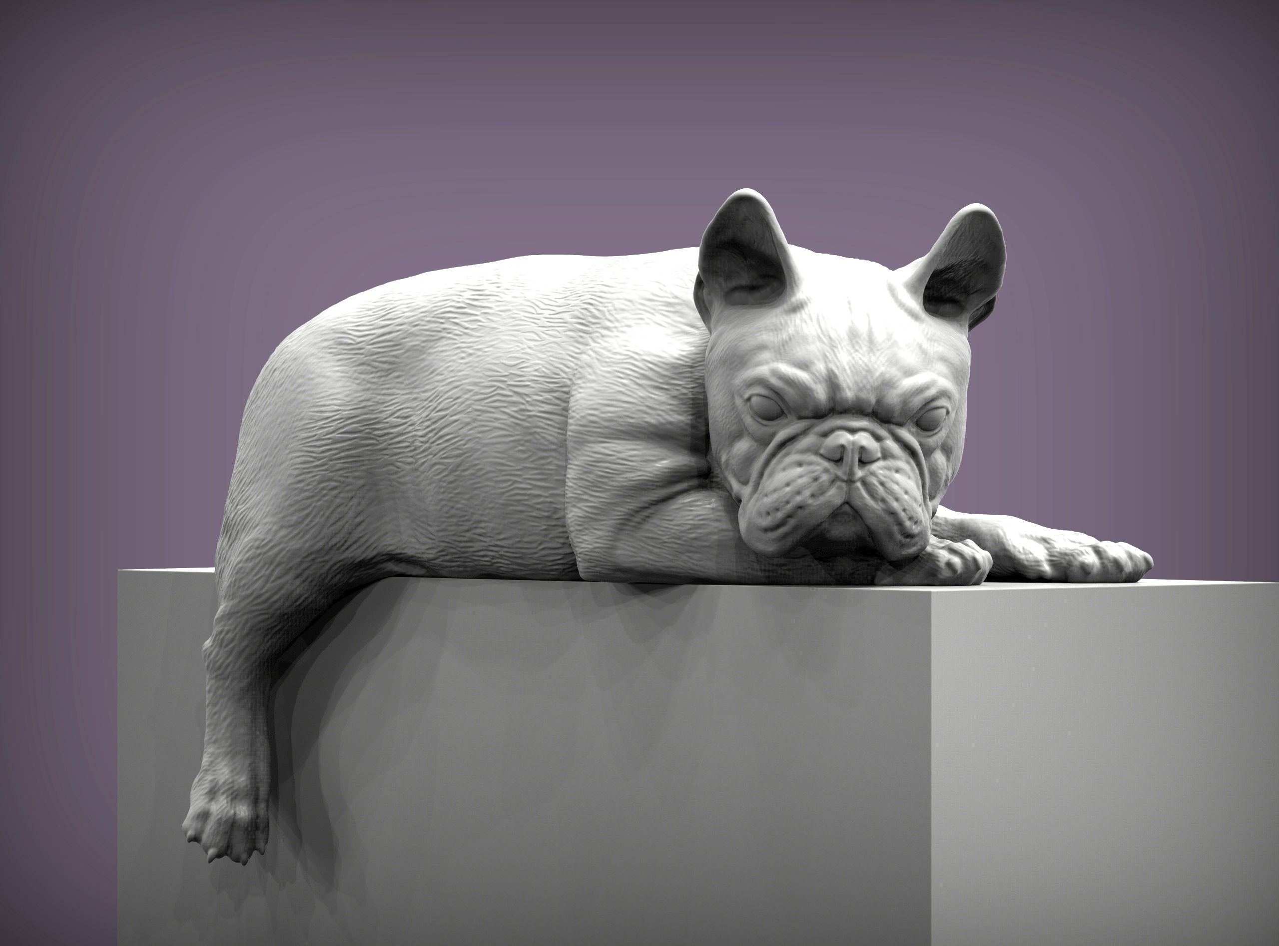 French Bulldog 3D print model_1